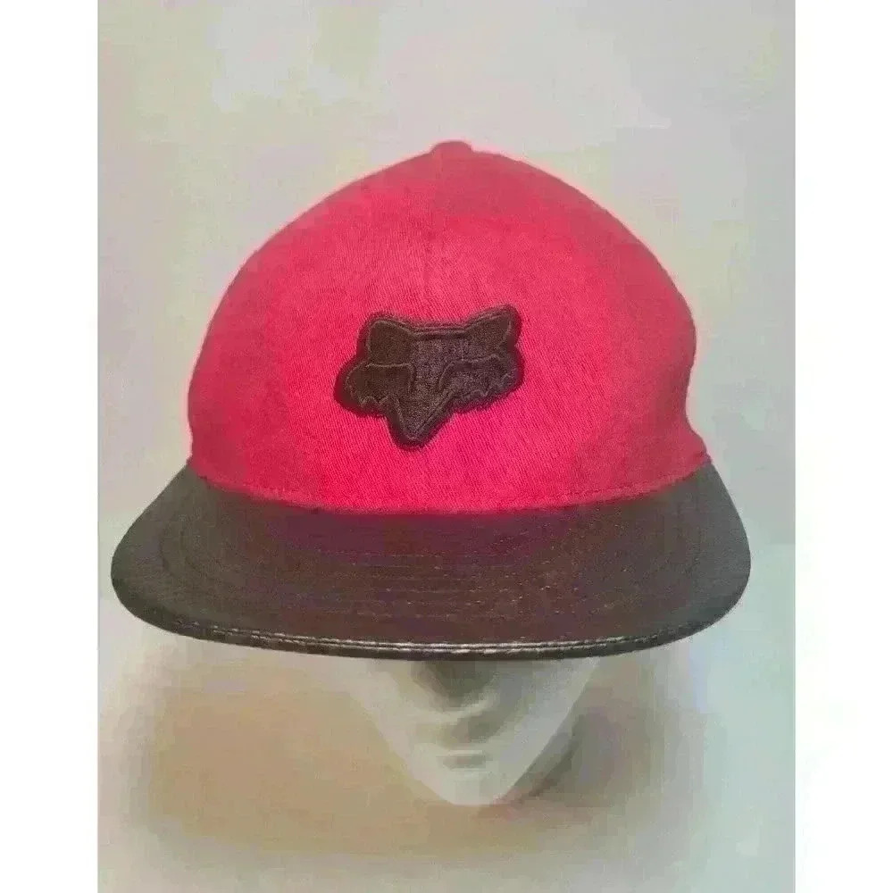 Fox Racing Flex Fit Fitted Hat 7 1/4-75/8  210 Fitted  Black Red  Cotton spandex